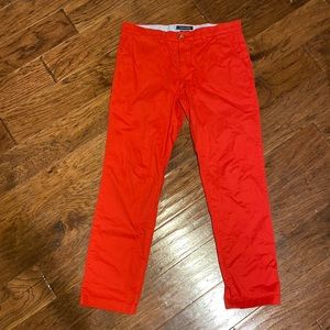 Tommy Hilfiger Red Slim Fit Pant 33/30